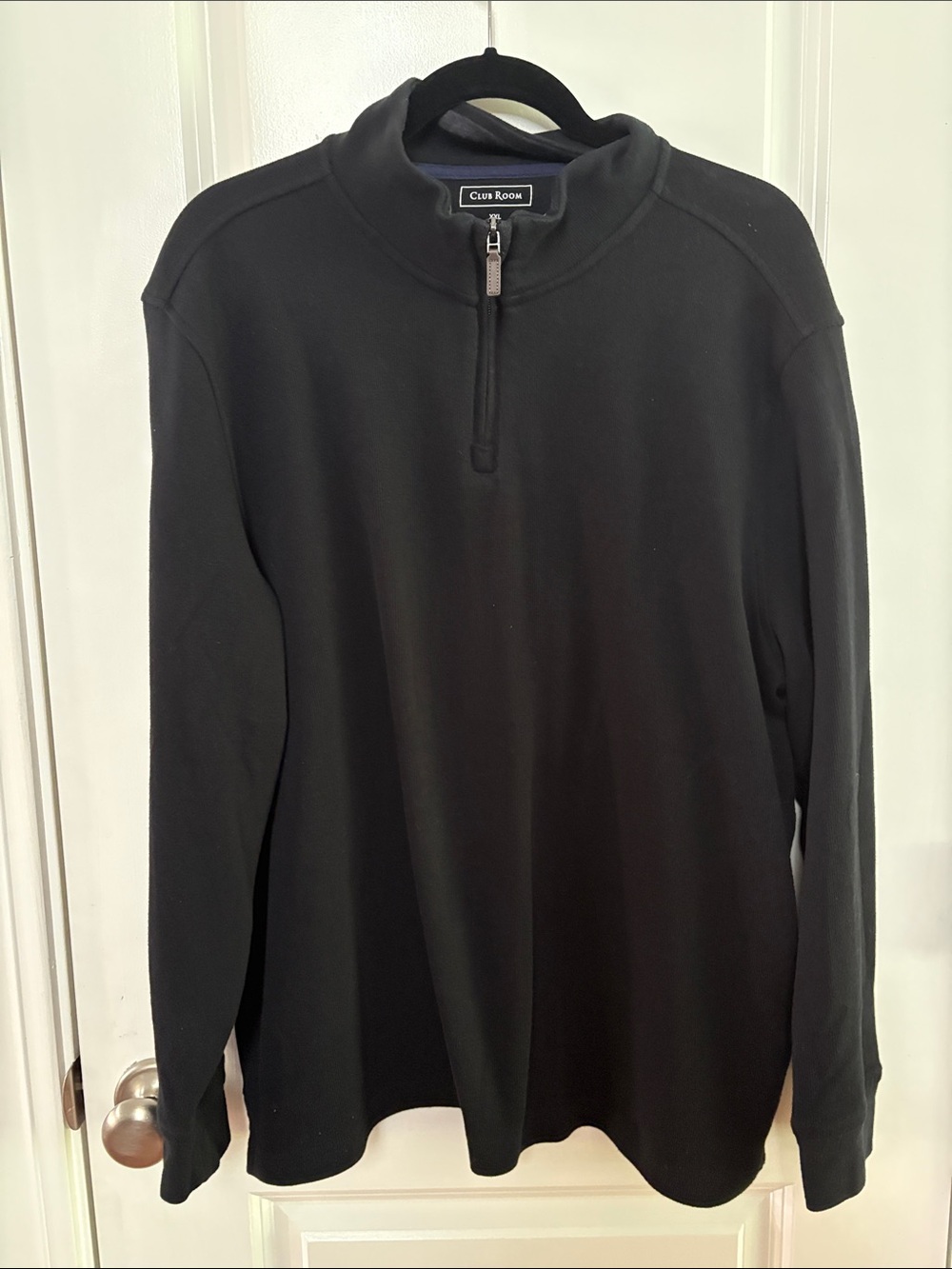 Club Room Men’s Black Half-Zip Pullover Sweater